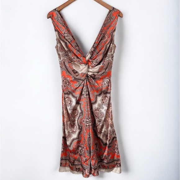 Blumarine Deep V-Neck Silk Dress - Picture 14 of 16